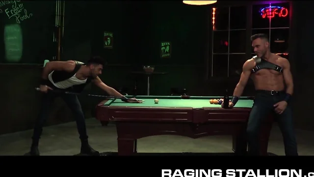 Poolhall Daddy and Leather Hunk Take Turns on Top