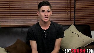 Adorable twink Elijah West loves to play with his boner