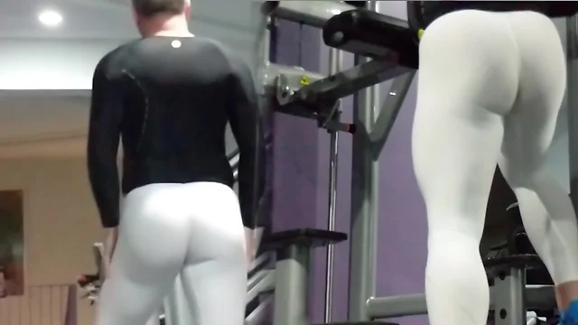 Tight White Skins Hug Every Curve in Spandex!