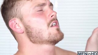That horny hunk has no mercy for that innocent twink asshole