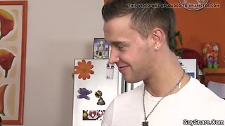 She tricks him into gay cock sucking and riding