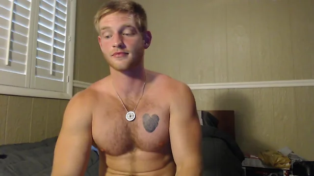 Muscle Blonde Jackoff- Watch Part2 on GayBoysCam.com