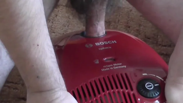 Man fucking vacuum cleaner