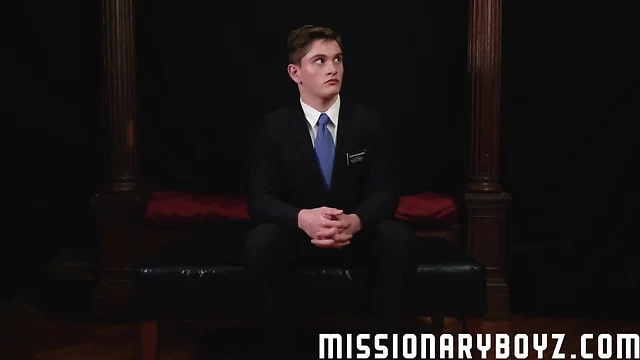 MissionaryBoyz - Priest daddy spanks jock butt bent over knee