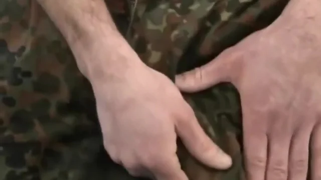 French soldier jerking off