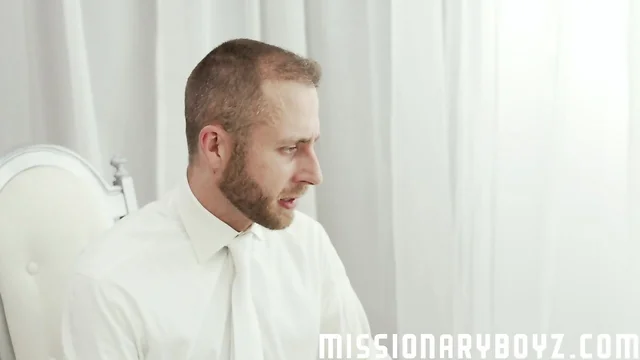 MissionaryBoyz - Horny twink missionary jerked off by priest daddy