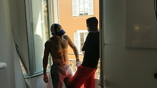 Skinny Latino Lover & BBC Big Cock: Amateur BJ & Rubber Cum-Shot!