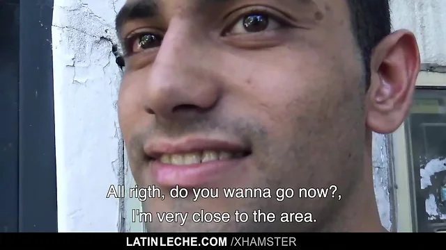 Shy Latino straight guy barebacked on camera for money