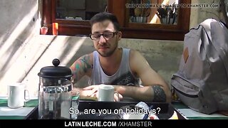 LatinLeche - Two hotel strangers agree to fuck on cam for ca
