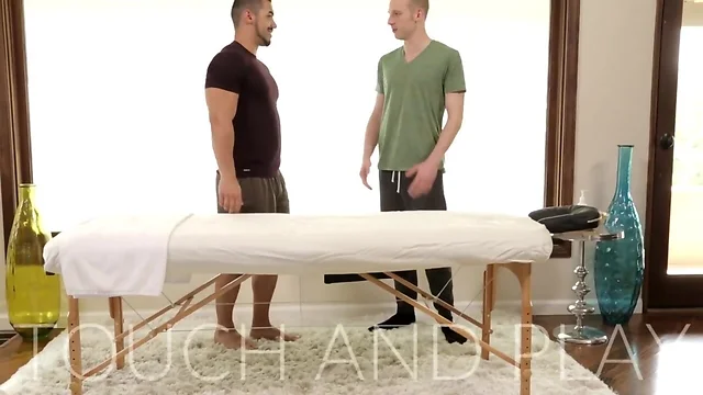 NextDoorStudios Jacked Arad's Massage Turns to Deep Anal Dri