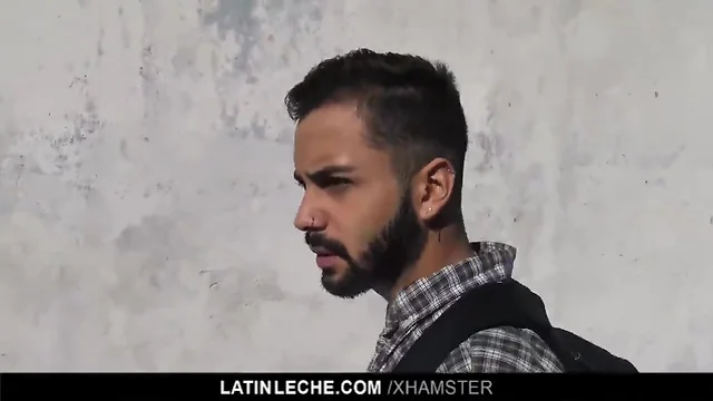 LatinLeche - Bearded Latino Guy Used On Camera