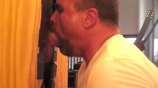 Amateur Daddy`s Big Cock: Showcasing His Talents at the Glory Hole