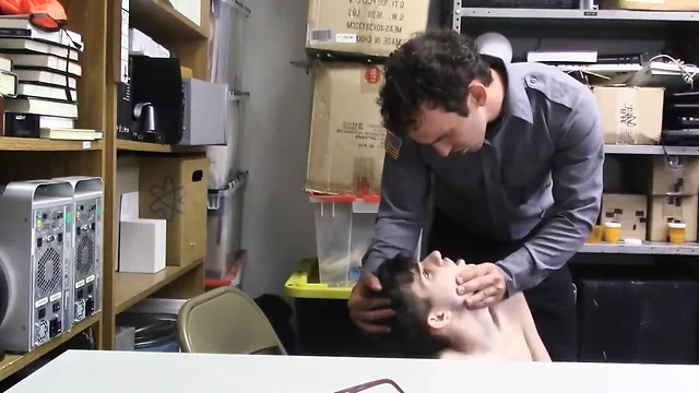 Thin Teenager Hammered in the Office