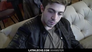LatinLeche - Taxi driver sucks latino cock, hammered for cash