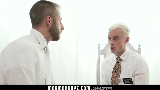 MormonBoyz-Aroused boy missionary jerked off by priest old man