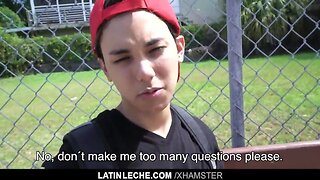 Cash for Gay: Latin Twink`s Virgin Anal Debut!