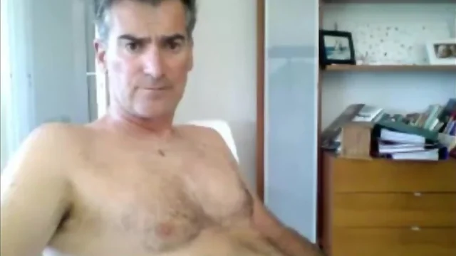 french grandpa strips down and bursts up