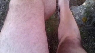 My foreskin dick outdoors