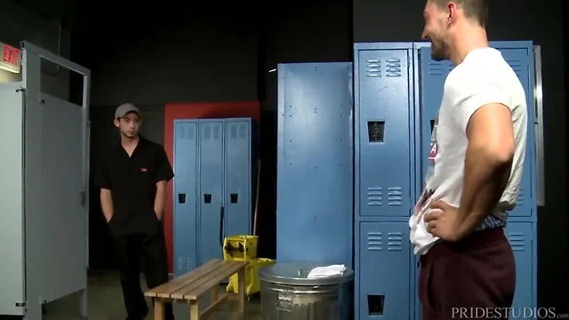 Teen Muscular College Teenager Rough Fucks Excited Janitor