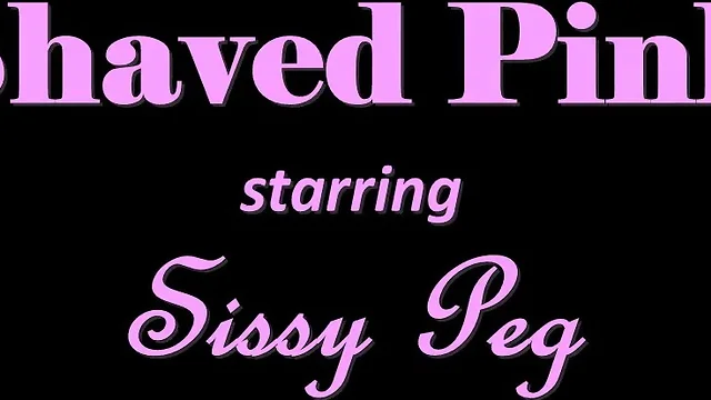Shaved Pink - starring Crossdresser Peg
