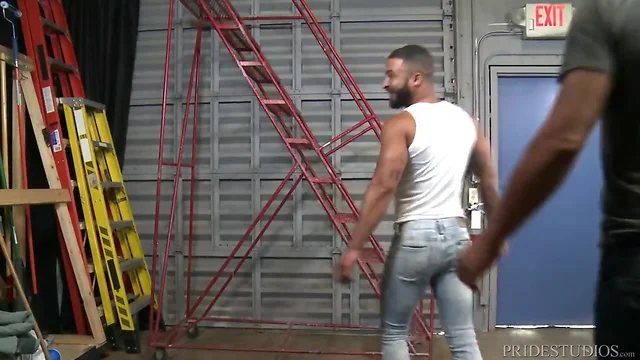 Round Ass Ebony Guy Goes Up As White Dad Drills His Butt