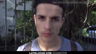 LatinLeche - Twink Convinced to Suck Penis on Film
