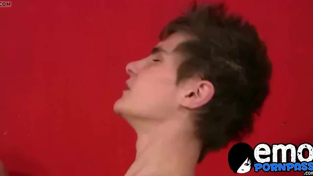 Penis hungry emo boy kisses his hung boyfriend before anal
