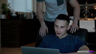 Neighborly Pleasure: A Wild Group Sex Session of Raw Bareback Fucking and Blowjobs