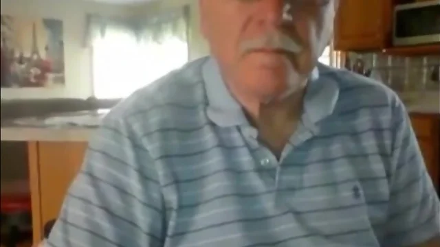 Dad seed on webcam