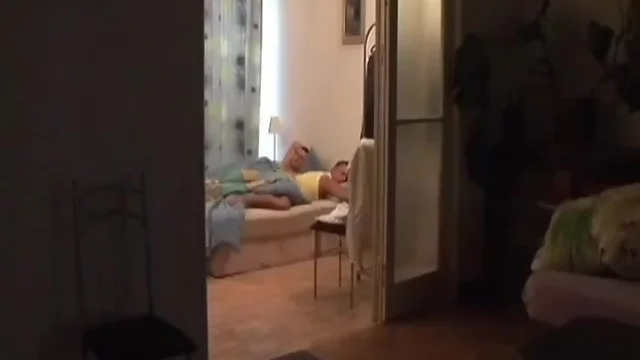 Daddy fucks sleeping boy