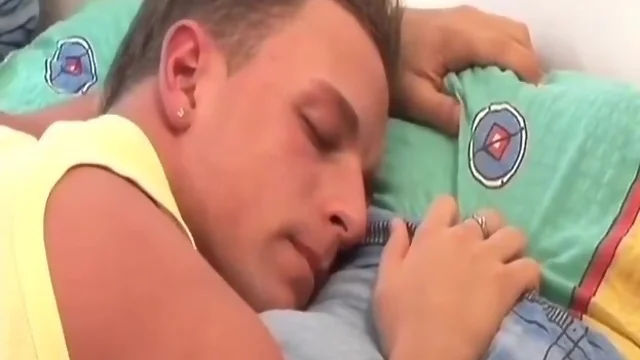 Daddy fucks sleeping boy
