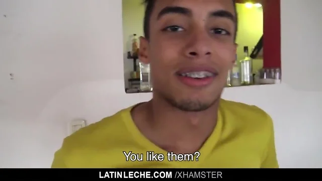 Latinleche - venezuelan cocksucker takes double facial