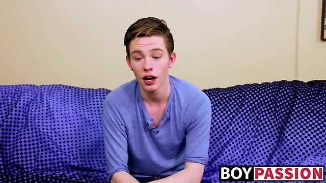 Boy interviewed before shoving fingers inside of his backside