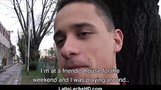 Two amateur latino teens meet and fuck for stranger