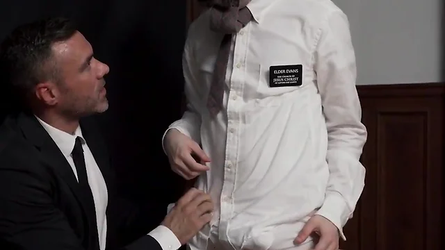 Mormonboyz - priest watches a religious guy jerks his penis