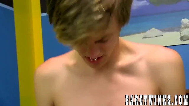 Amazing teen homo has his smooth backside hole barebacked