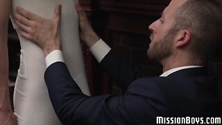 Teen mormon homo breeding with pastor before internal sperm