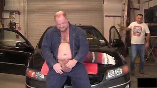 Daddies have sex at a garage