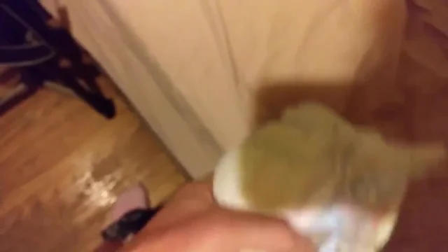 Wank with another wet diaper