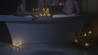 Nextdoorstudios candle lights, round bath & some mammoth dicks