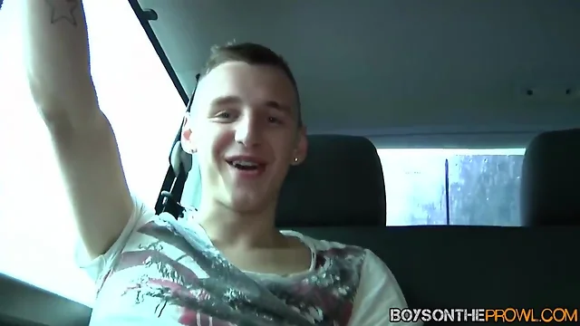 Twinkie reece bentley enjoys being drilled in the backseat