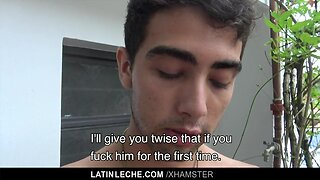 Latinleche - straight hunk knocks off a lovely latin teenager for cash