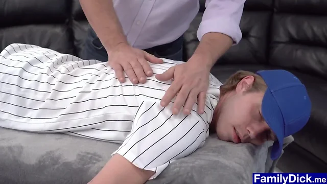 Agitated stepdaddy gives a sensual massage