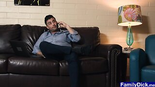 Boy calls up a stepdaddy sex hotline
