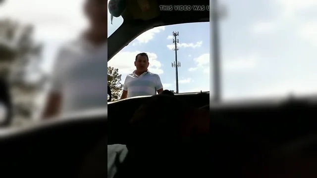 Mexican grandpa watches me blow a load in my car