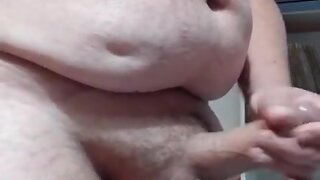 .Amateur Bear`s Big Fat Cock Masturbation in HD Video