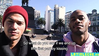 Hot latino knocks off black hunks gay asshole