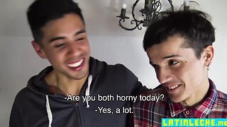 Latino films gay couple with no condoms hammering