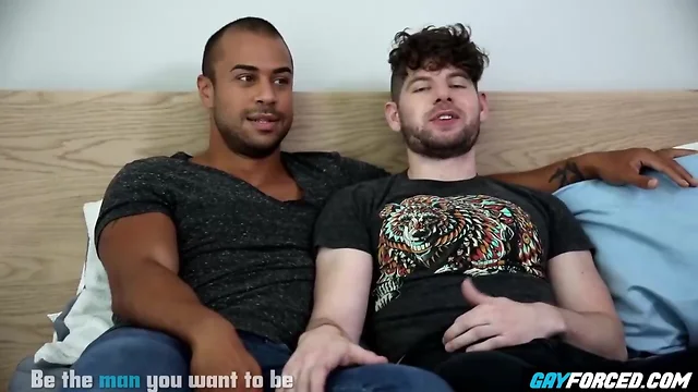 Interracial gay meeting hardcore couple