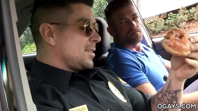 Gay officer bruce fucks the offender